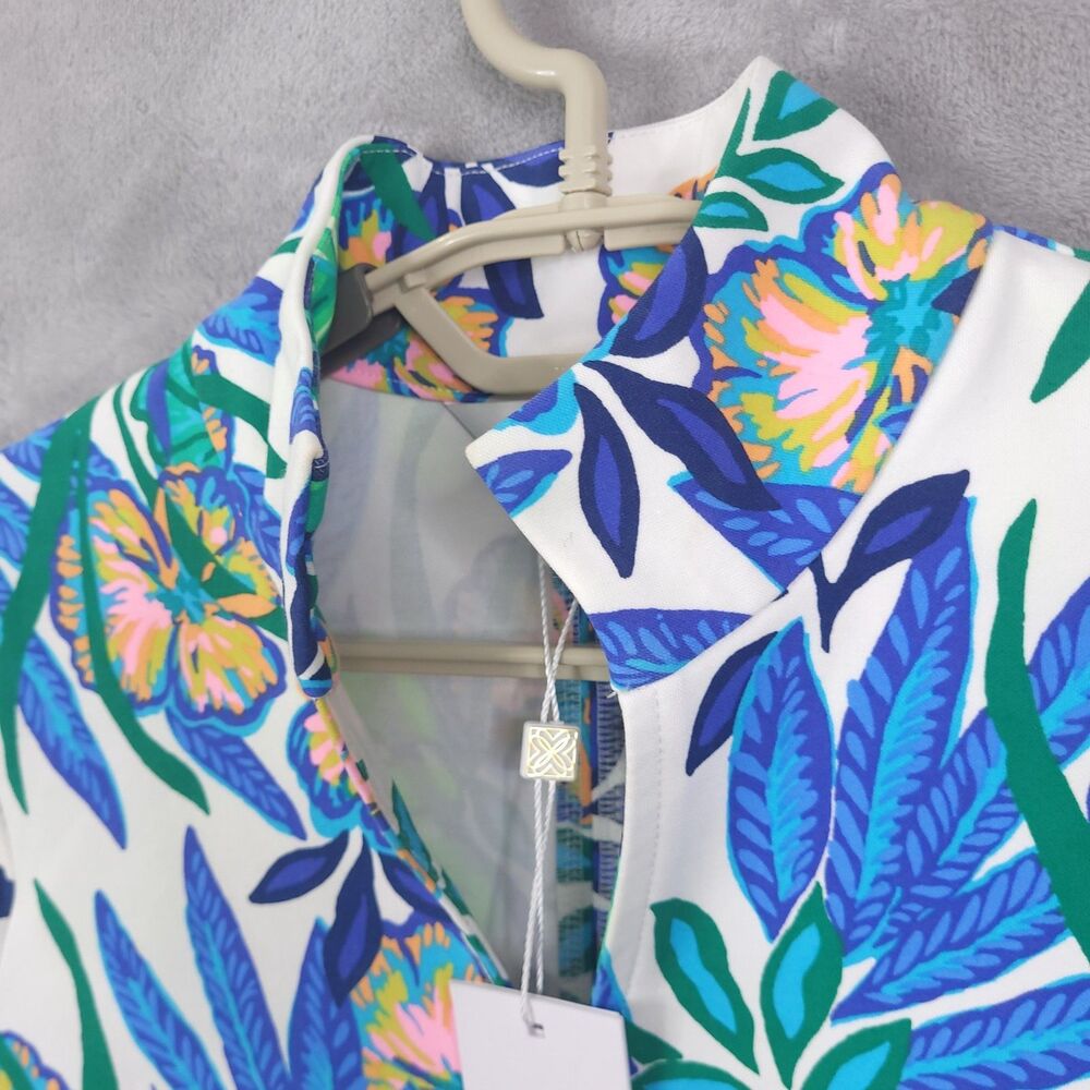 Lilly Pulitzer Rosie Dress Womens XS Golden Hour Glam Floral Hawaiian NEW - Picture 6 of 16